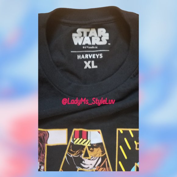Harveys Star Wars T-Shirt New NWOT Black XL - Picture 5 of 5